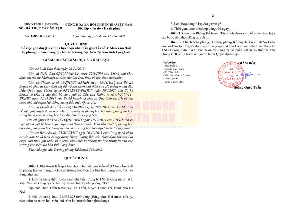 Sở GD&ĐT Lạng Sơn: Tiết kiệm ngân sách nhỏ giọt, nghi vấn đội giá thiết bị 